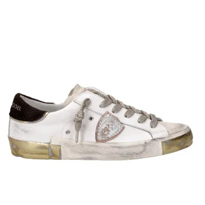 Philippe Model Panelled Sneakers In White