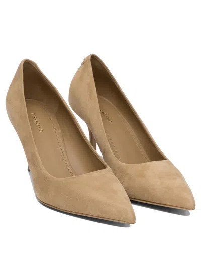 Ferragamo Heeled Shoes Beige In Brown