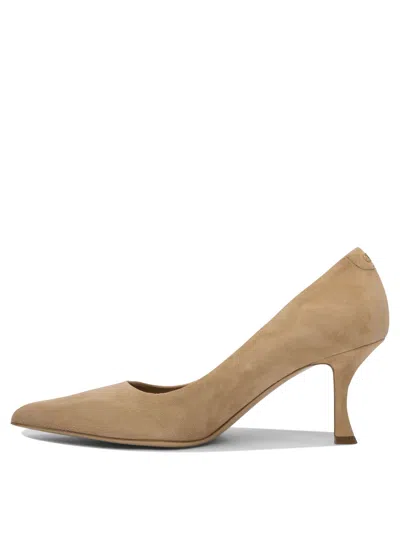 Ferragamo Heeled Shoes Beige In Brown