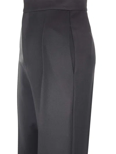 Loewe High-waisted Wool Trousers Black