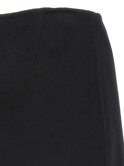Ermanno Scervino Jewel-embellished Virgin-wool Skirt In Black