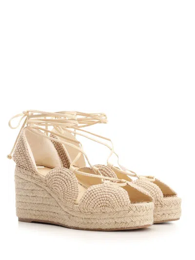 Loewe Jute Espadrilles Sandals Beige