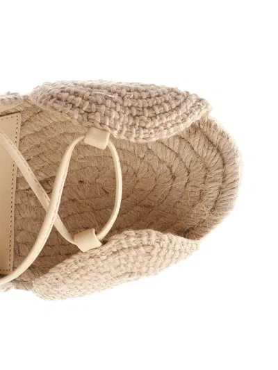 Loewe Jute Espadrilles Sandals Beige