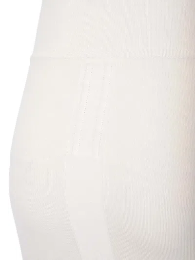 Rick Owens Knit Fitted Long Skirt Jackets White In Neutral