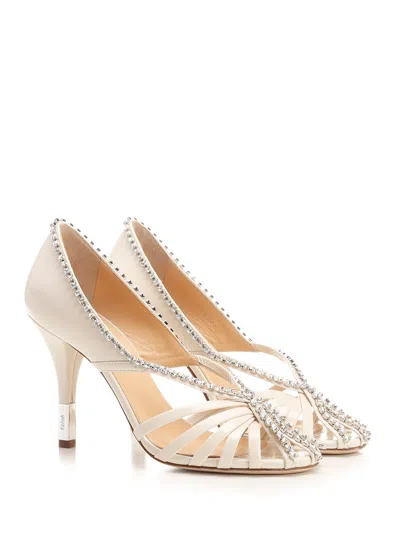 Chloé Leonie Sandals White