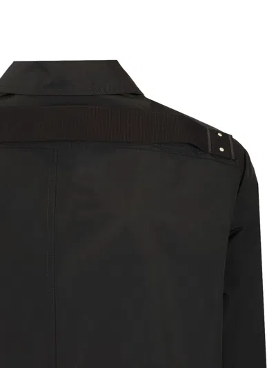 Rick Owens Lightweight Coat Coats Black In Black