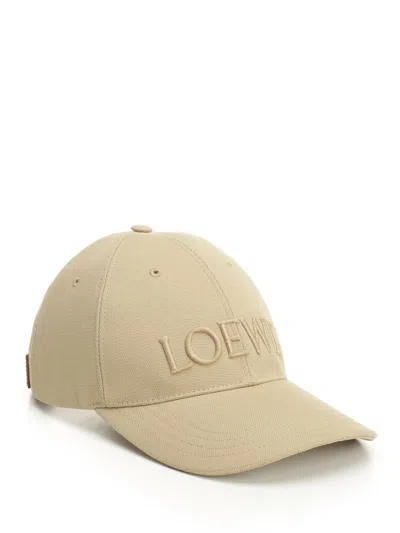 Loewe Canvas Hat Hats Beige