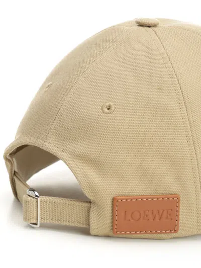 Loewe Canvas Hat Hats Beige