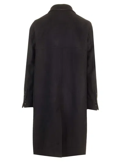 Rick Owens Officer Coat Structured Wide Lapels