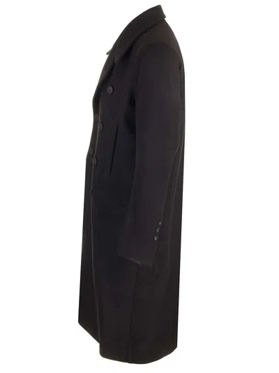 Rick Owens Officer Coat Structured Wide Lapels