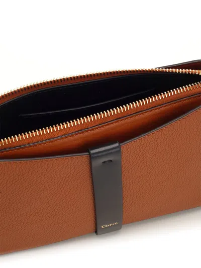 Chloé Marcie Crossbody Bags Brown
