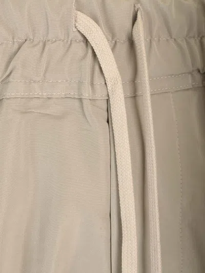 Rick Owens Mastodon Megacargo Trousers White In Neutral