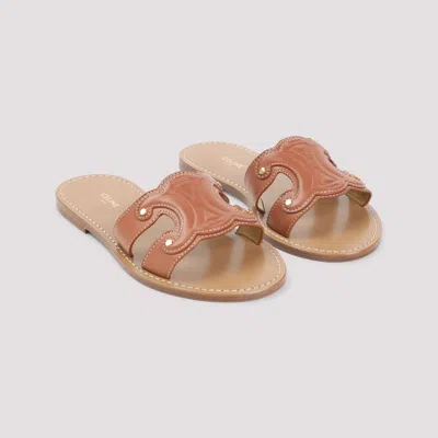 Celine Mules Brown