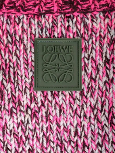 Loewe Multi-thread Mouliné Wool Sweater Knitwear White