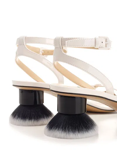 Loewe Petal Brush Leather Sandals