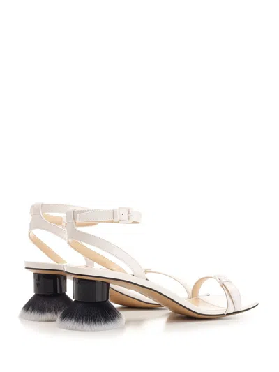 Loewe Petal Brush Leather Sandals