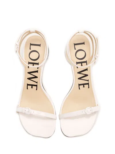Loewe Petal Brush Leather Sandals