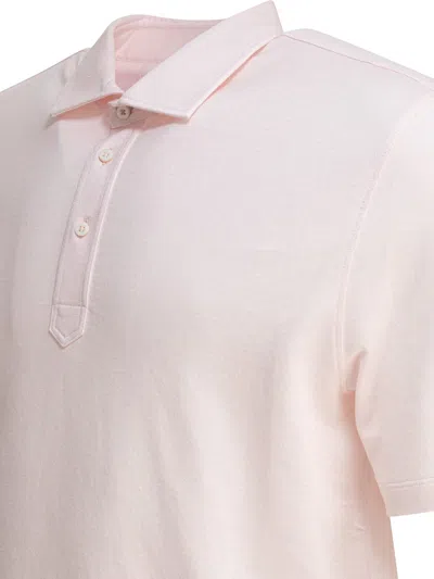 Brunello Cucinelli Men Cotton And Linen Pique Polo Shirt