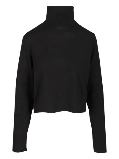 Mm6 Maison Margiela Virgin Wool-blend Sweater In Black