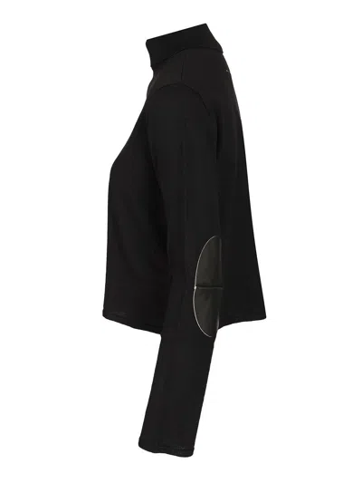 Mm6 Maison Margiela Virgin Wool-blend Sweater In Black