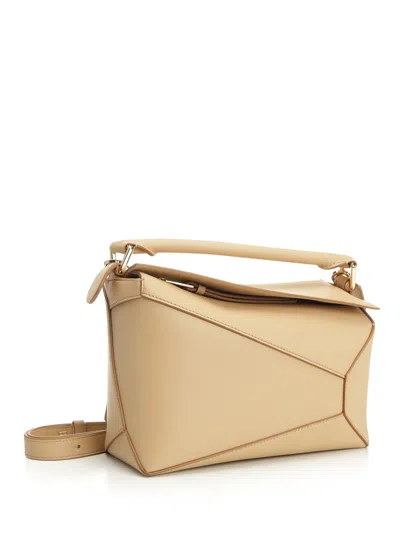 Loewe Puzzle Edge Handbags Beige