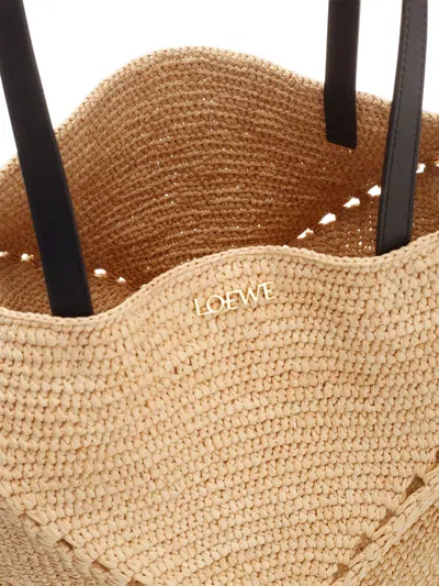 Loewe Puzzle Fold Handbags Beige
