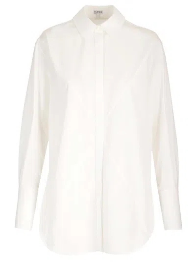 Loewe Puzzle Fold Shirts White In White