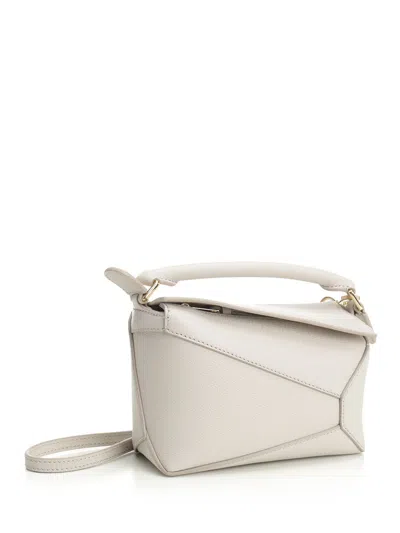 Loewe Puzzle Handbags White