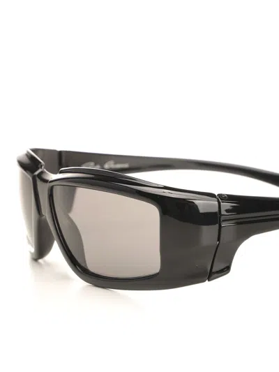 Rick Owens Rectangular Sun Glasses Black