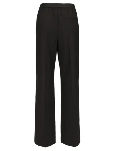Loewe Regular Fit Wool Trousers Black
