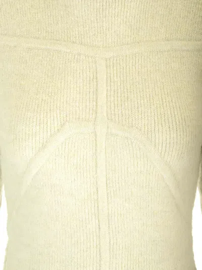 Rick Owens Ribbed Knit Mermaid Dress Dresses Green In Green
