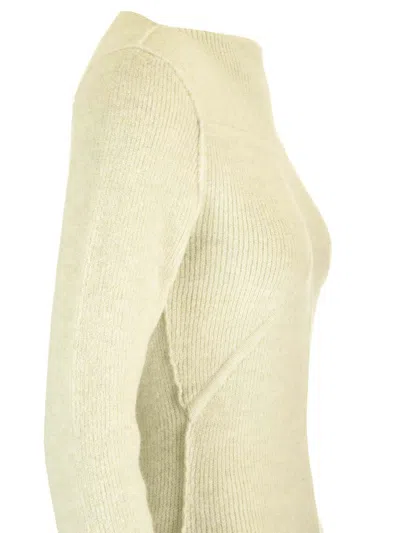 Rick Owens Ribbed Knit Mermaid Dress Dresses Green In Green