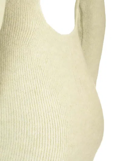 Rick Owens Ribbed Knit Mermaid Dress Dresses Green In Green