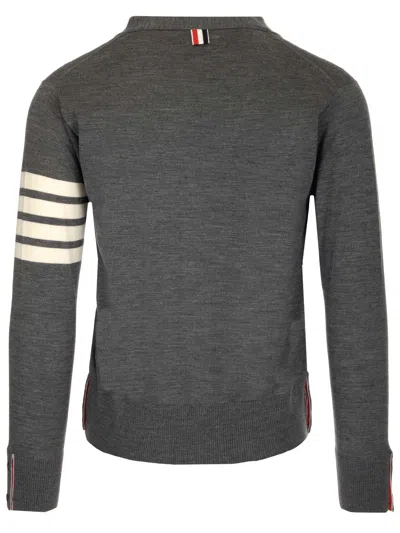 Thom Browne Cardigan With Inlay 4bar