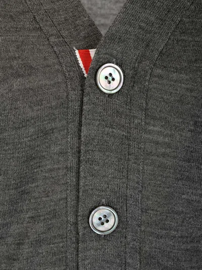 Thom Browne Cardigan With Inlay 4bar