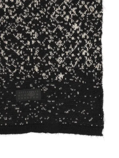 Mm6 Maison Margiela Scarf Scarves And Foulards Black In Gray