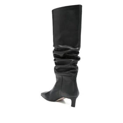 Alohas 50mm Kalila Slouch Calf Leather Boots In Black