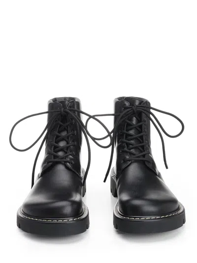 Loewe Sierra Ankle Boots In Vegetable Tanned Calfskin In Black