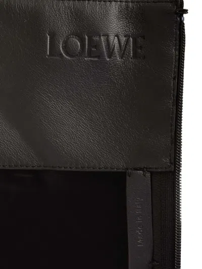 Loewe Strappy Dress In Silk And Wool