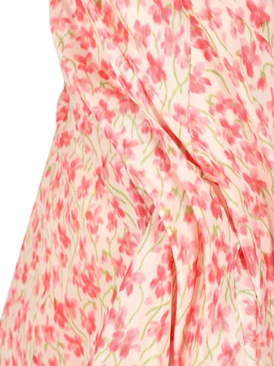 Loewe Silk Blend Taffeta Dress Dresses Rose In Pink