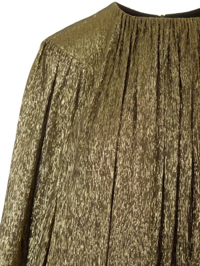 Chloé Silk Crepon Mini Dress Dresses Gold In Gold