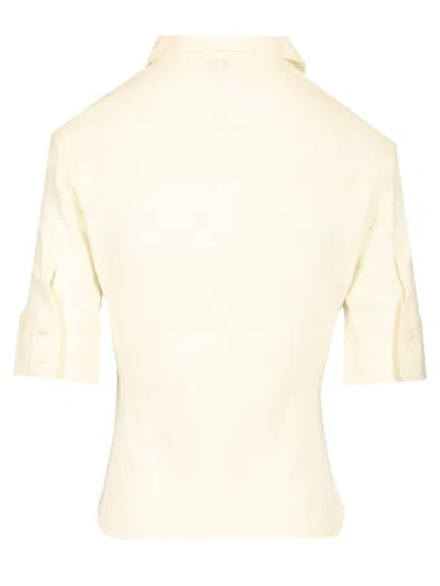 Chloé Slim Fit Polo Shirt White In Neutral