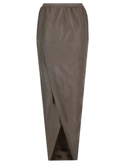 Rick Owens Soft Pillar Skirts Grey