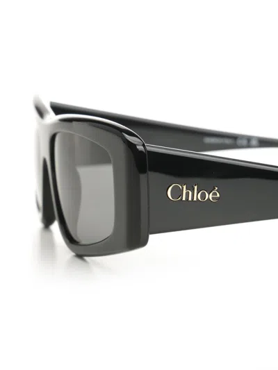 Chloé Square Sun Glasses Black