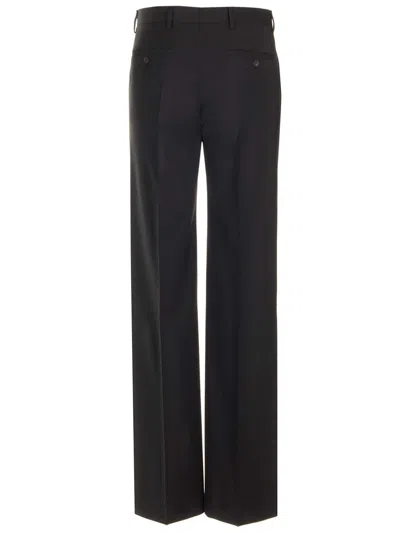 Rick Owens Dietrich Pressed Crease Trousers In Black