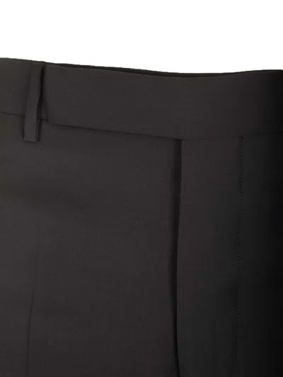 Rick Owens Dietrich Pressed Crease Trousers In Black