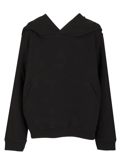 Mm6 Maison Margiela Mm6 By Maison Margiela Off-the-shoulder Cotton Sweatshirt In Black