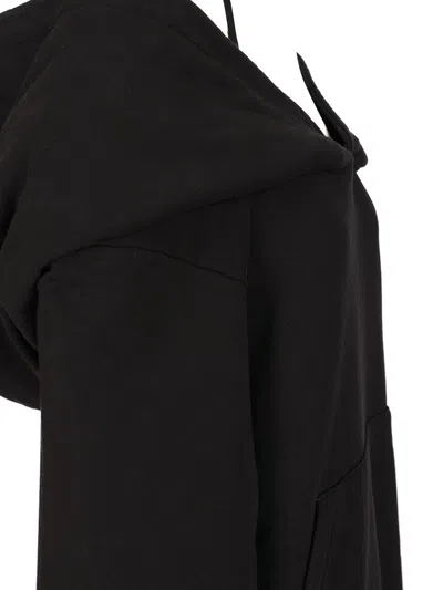 Mm6 Maison Margiela Mm6 By Maison Margiela Off-the-shoulder Cotton Sweatshirt In Black