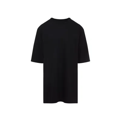 Rick Owens Relaxed Fit Oversized T-shirt With Classic Crew Neckline In Black