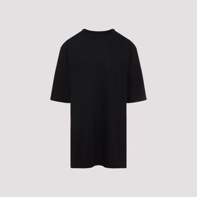 Rick Owens Relaxed Fit Oversized T-shirt With Classic Crew Neckline In Black